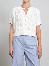 Alba Cardigan in cotton - Cream