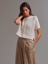 Alba Cotton Cardigan - Cream