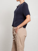 Alba Cotton Cardigan - Ink