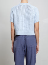 Alba Cardigan in Cotton - Sky