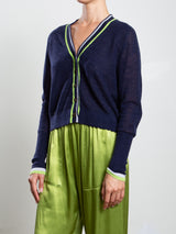 Martine Cardigan in Dulce Knitwear - Navy