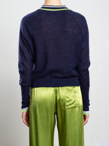 Martine Cardigan in Dulce Knitwear - Navy