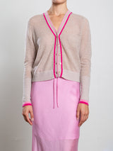 Martine Cardigan in Dulce Knitwear - Nude