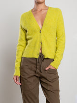 Ana Cardigan In Halo Knitwear - Acid