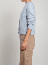 Ana Cardigan In Halo Knitwear - Aura
