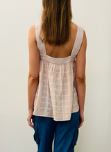 Mara Shirt in Gossamer Check - Blush *Final Sale*