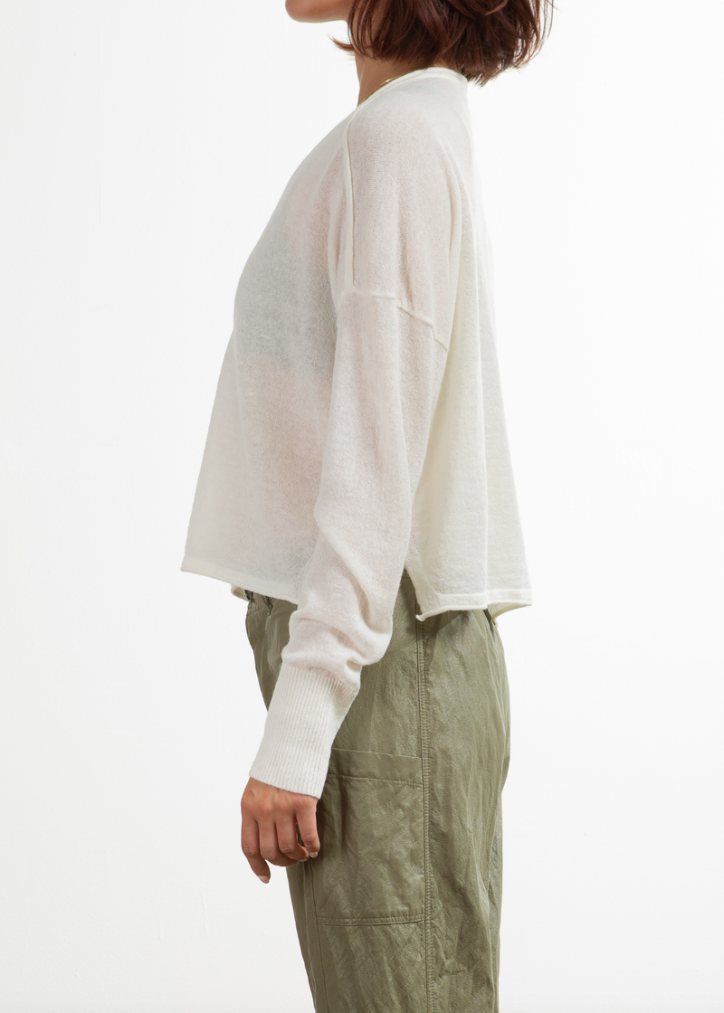 Bailey V-neck Pullover - Ivory