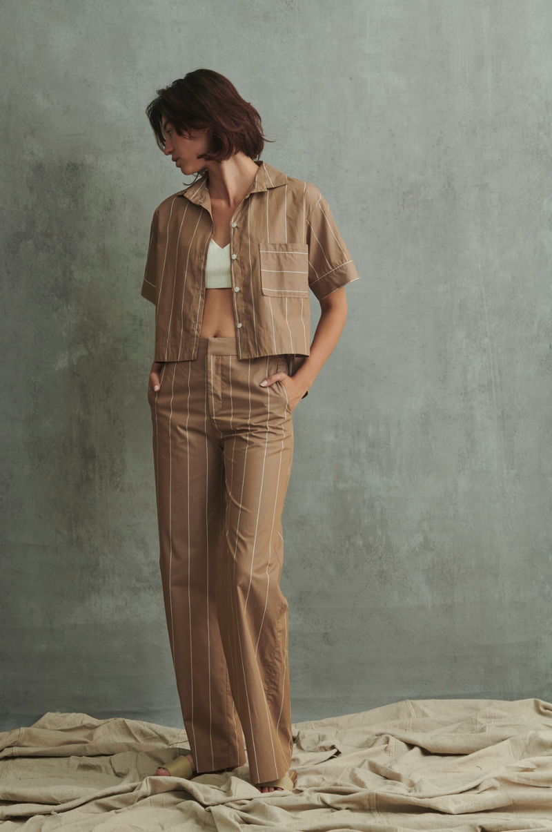 Hepburn Pant in Seville Stripe
