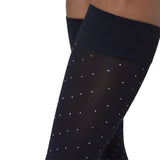 Eira Petite Dots Knee-Highs - Black