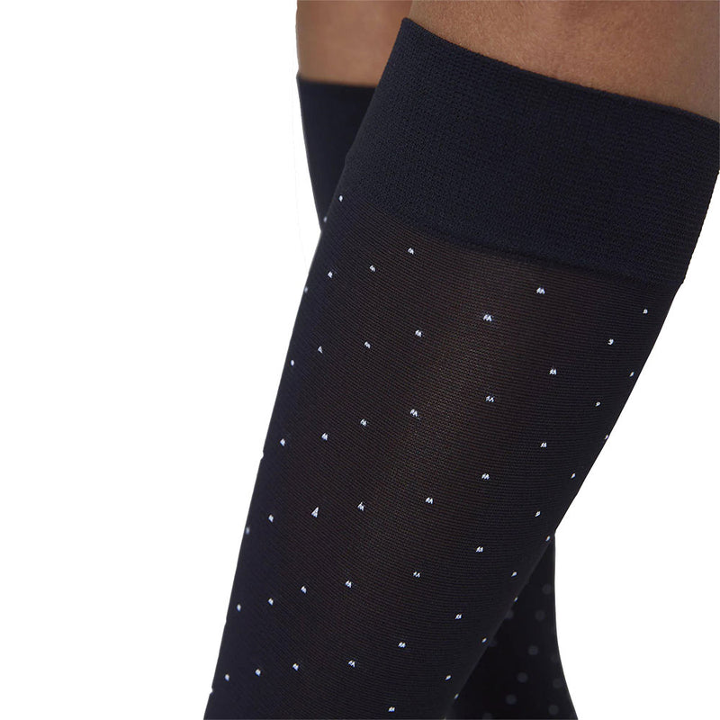 Eira Petite Dots Knee-Highs - Black