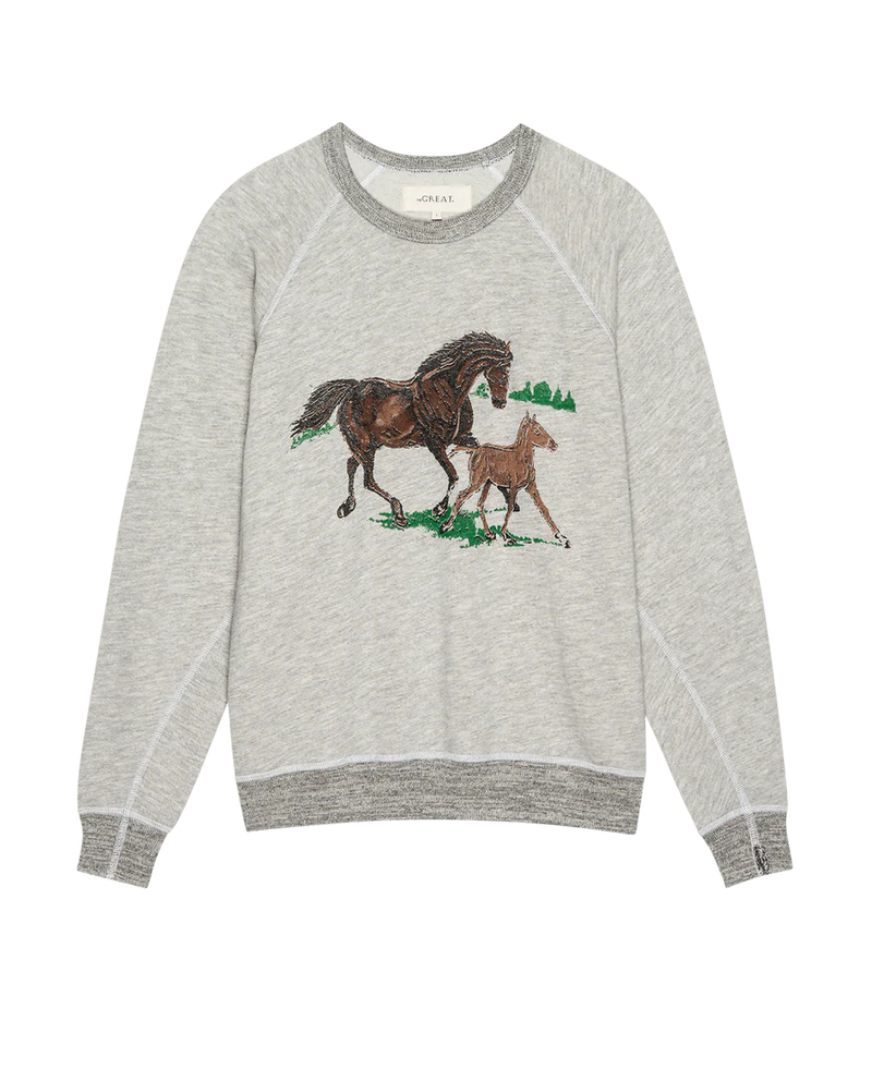 The Collage Sweatshirt with Running Horses