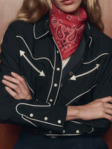 The Silk Bandana  - True Red