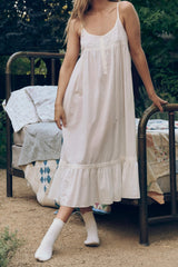 The Eyelet Ruffle Tank Night Dress