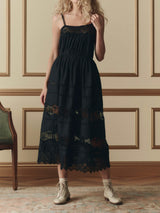 The Rosette Crochet Dress