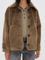 Astrid Sherpa Jacket - Warm Tan
