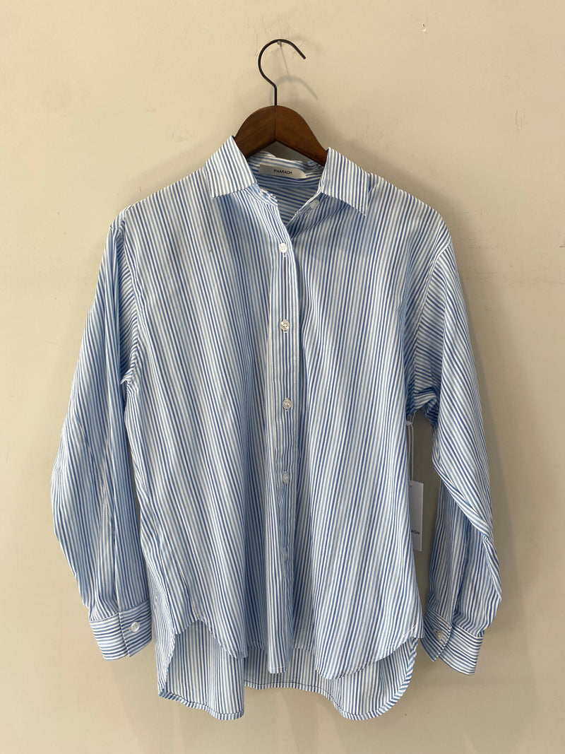 Jessie Shirt in Island Stripe - Blue Multi