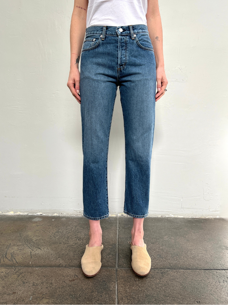 Daily Blue Hype Classic Cropped Jean Storm