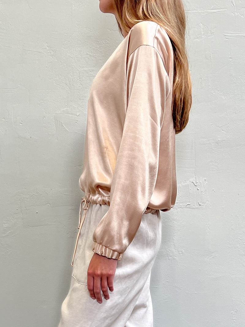 Justine Long Sleeve Top - Champagne