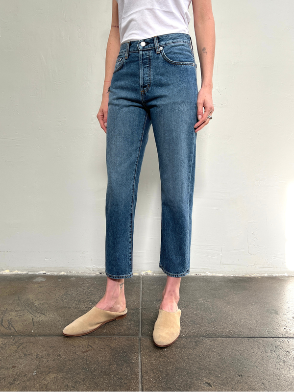 Daily Blue Hype Classic Cropped Jean Storm