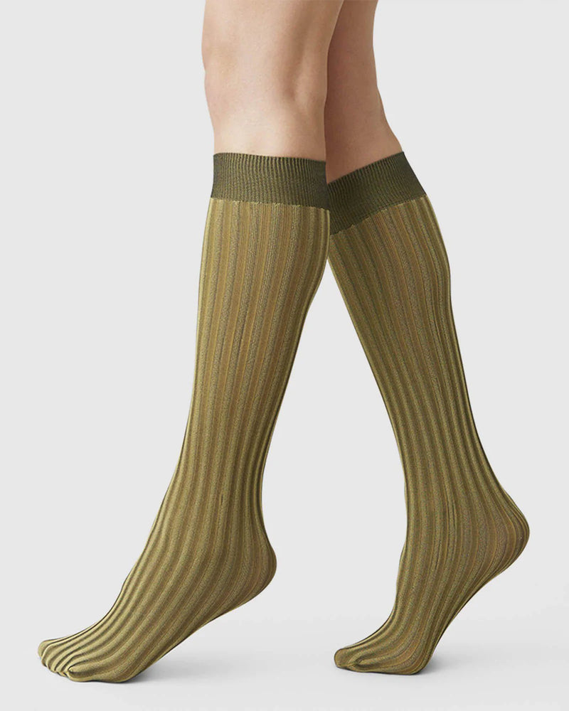 Swedish Stockings Hilda Knee High Sock - Gold