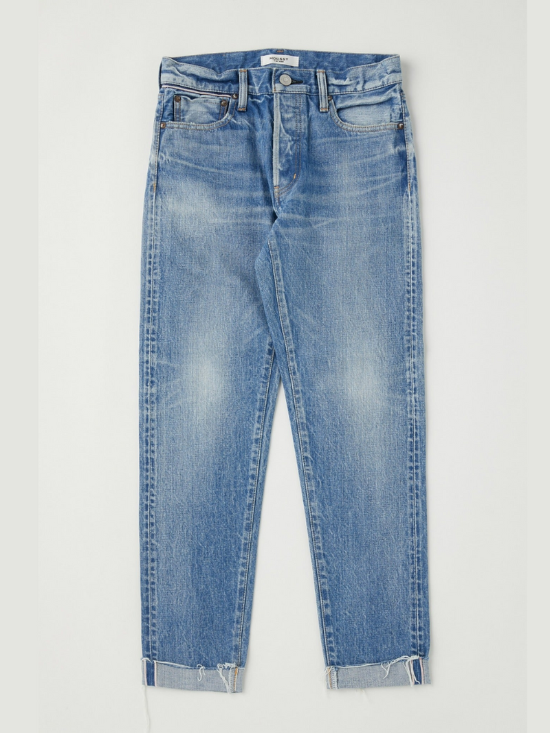 Moussy Oakfield Tapered-Mid Jean Light Blue