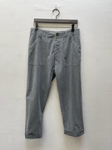 Frankie Utility Pant in Paperweight Cotton - Charcoal