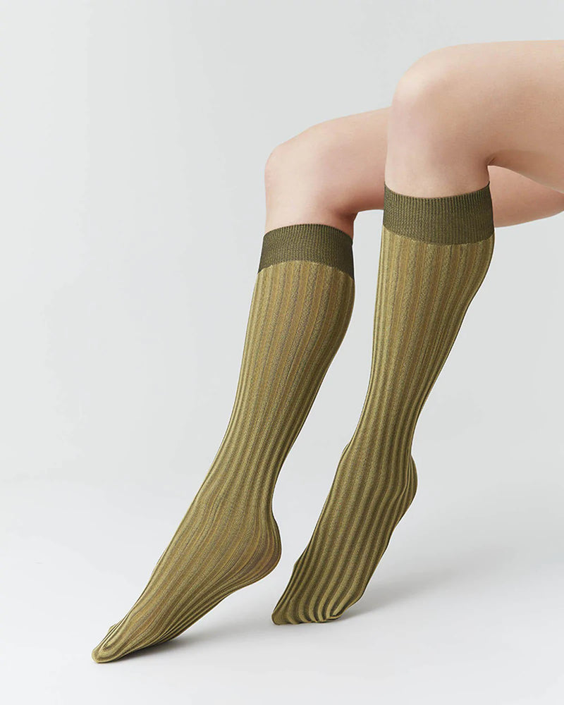 Swedish Stockings Hilda Knee High Sock - Gold
