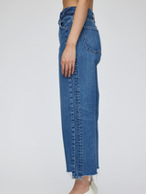 Moussy Dunkirk Round Pants - Blue