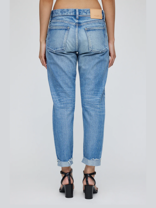 Moussy Oakfield Tapered-Mid Jean Light Blue
