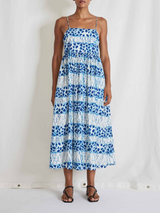Apiece Apart Evora Spaghetti Maxi Dress - Sun Speckled Shobori