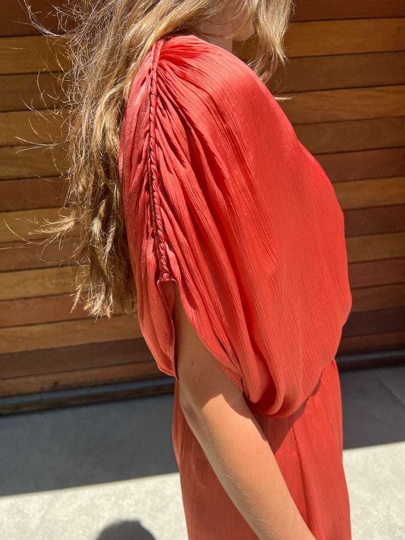 Louise Misha Kadia Dress Terracotta Orig $265