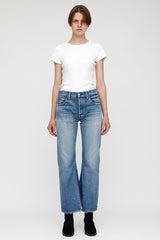 Moussy Saint Charles Remake Flare Jean - Blue Orig-$360.00