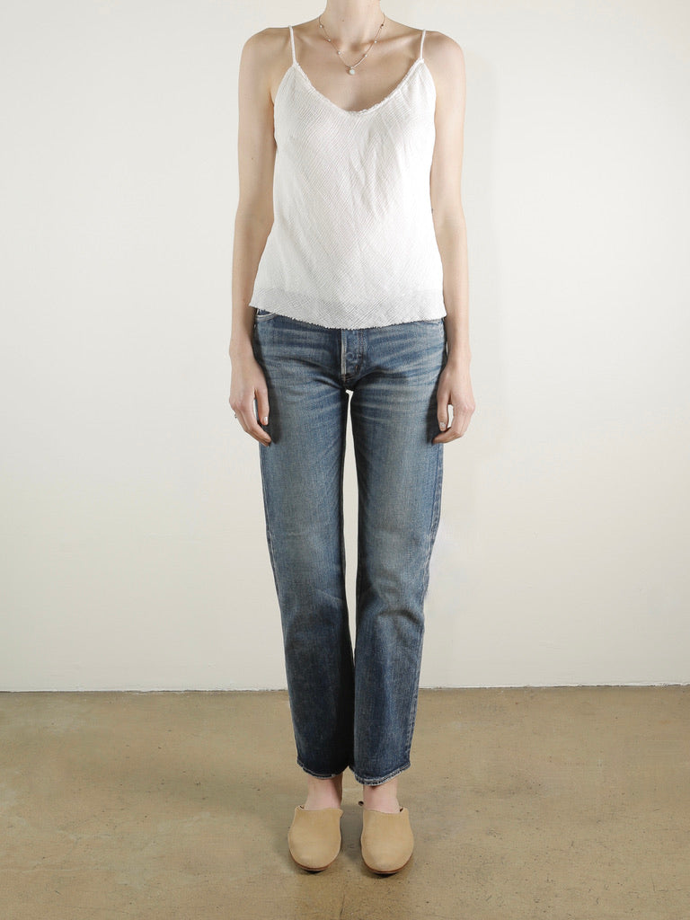 Dawn Cami Viscose Gauze - White- ***Final Sale***