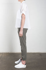 Danny Roll Sleeve Shirt in Japanese Cotton - White