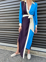 OTTOd' AME Silk-blend midi dress with belt Orig-$405.00