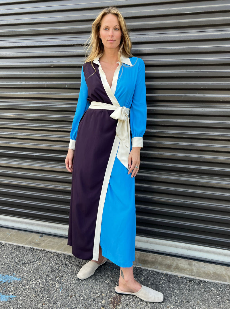 OTTOd' AME Silk-blend midi dress with belt Orig-$405.00