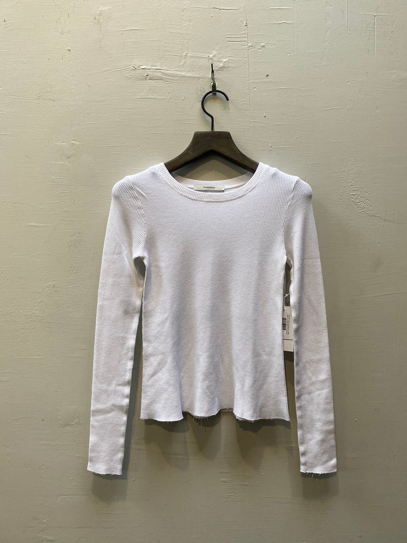 James Long-Sleeve Tee in Thermal - White *Final Sale*
