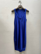 Tabitha Dress in Silk - Cobalt