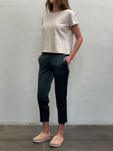 Parker Pant in Silk - Bottle *Final Sale*