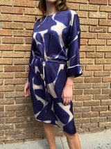 Bella Dress in Royal Giraffe- $395