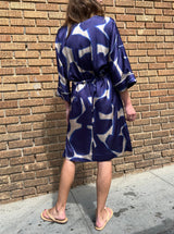 Bella Dress in Royal Giraffe- $395