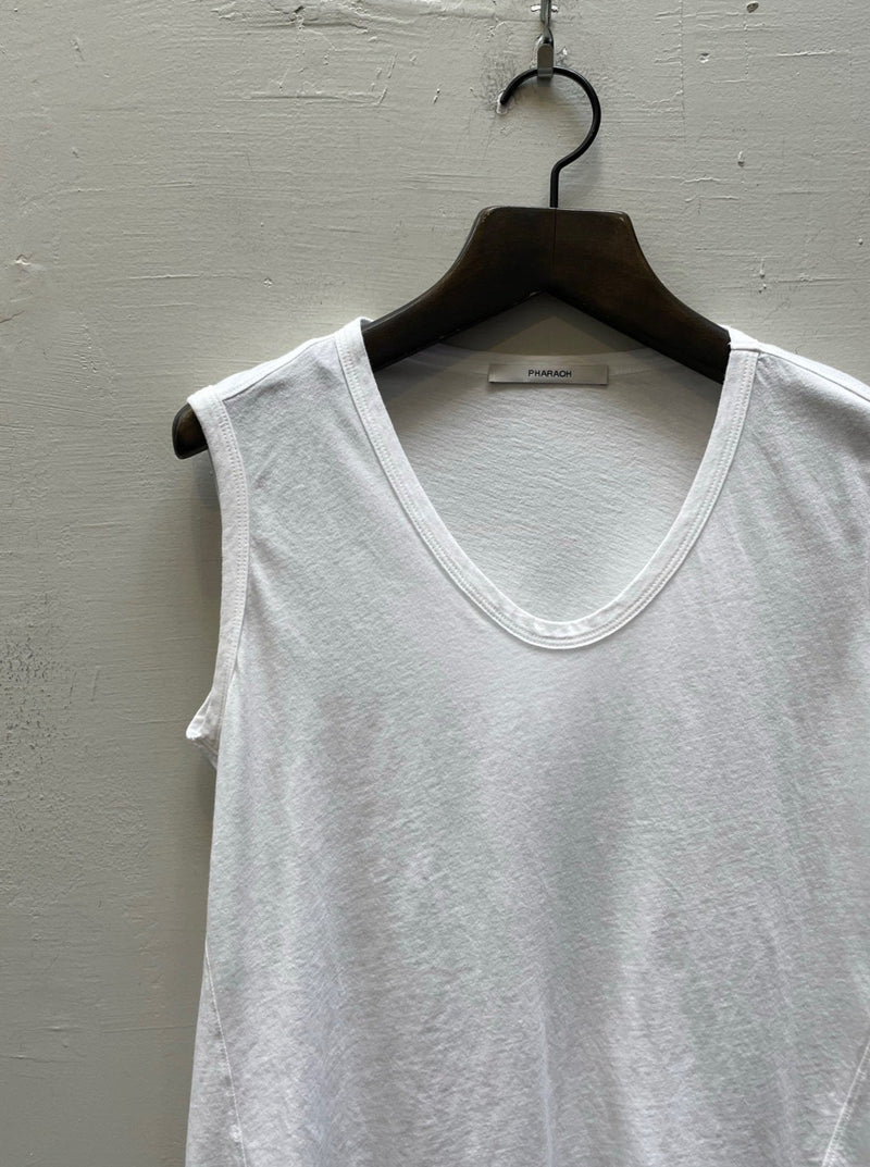 Muscle Shell in Lightweight Jersey - White