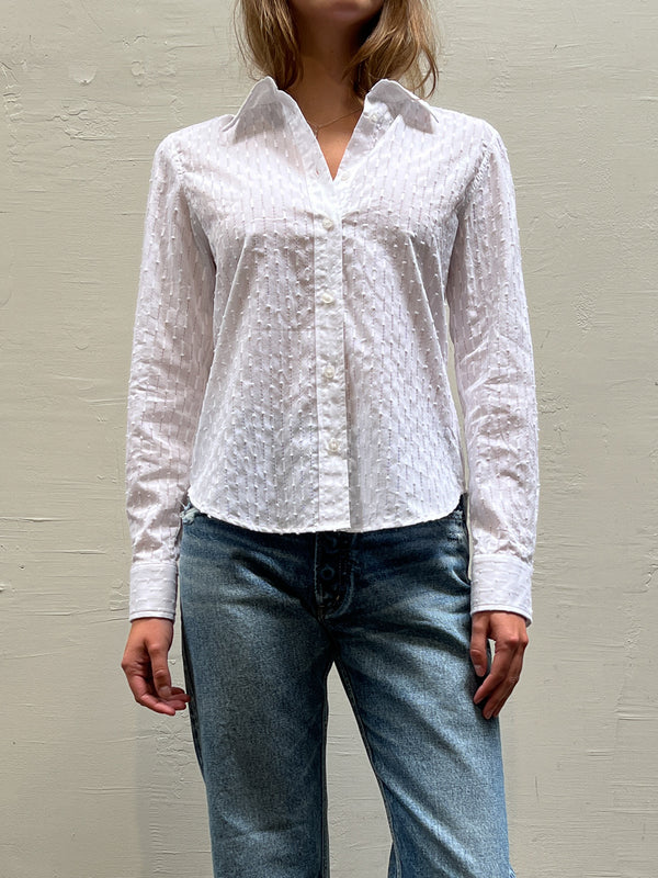 Embroidered Lindsey Shirt - White *Final Sale*