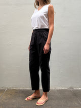 Claire Pant in Paperweight Cotton - Black