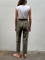Claire Pant in Paperweight Cotton - Military