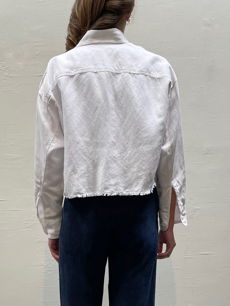 Izzy Shirt in Linen - White