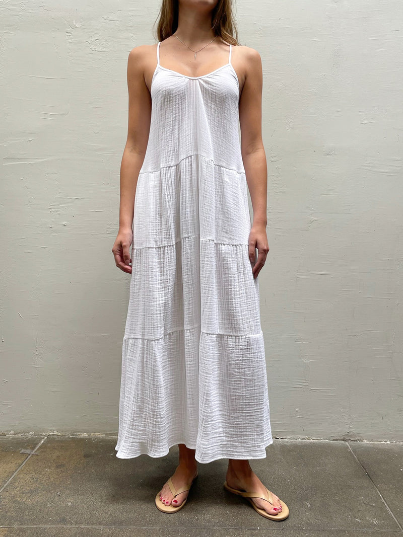 Sunny Maxi Dress in Gauze - White *Final Sale*