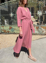 Lydia Dress in Linen-Rose ORIG $425