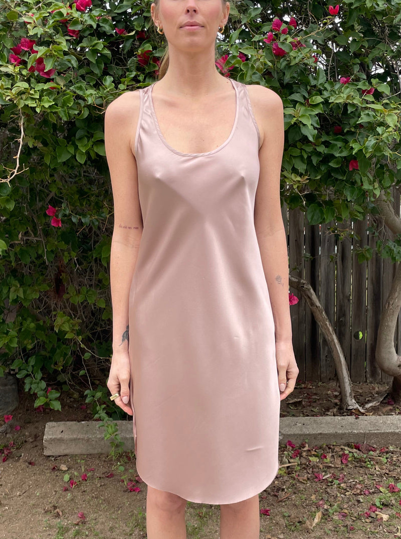 Tabitha Dress in Silk - Rose *Final Sale*