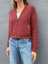 Miller Zip Up Sweater - Sienna